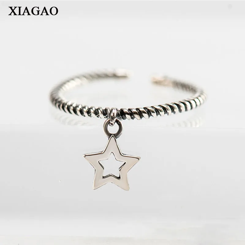 XIAGAO Новое поступление 100% Стерлинговое Серебро 925 пробы кольцо звезда кулон