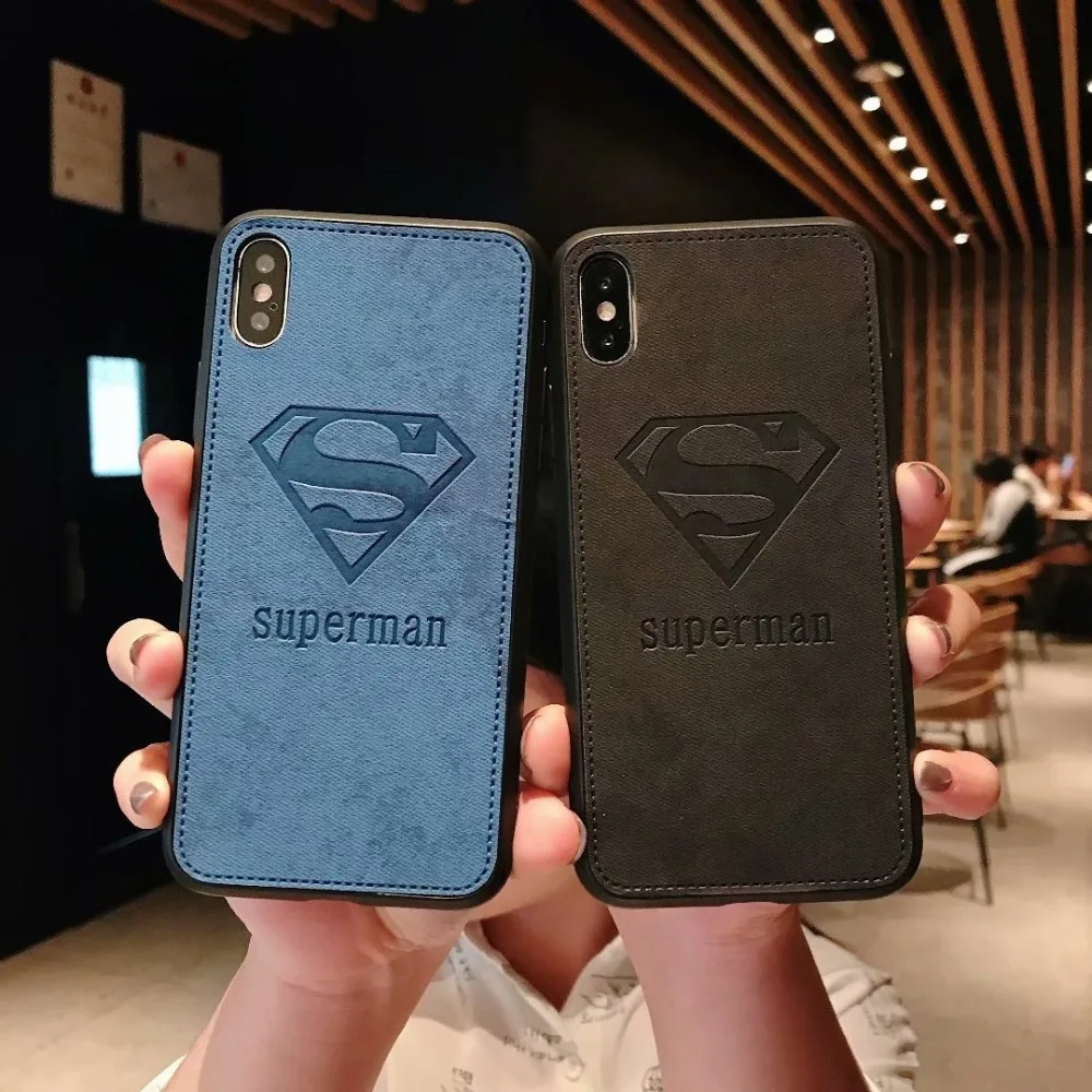 Superman Cool Fashion Back Cover For iPhone XR Xs Max X XS Case Luxury For iPhone 7 6 6s 8 Plus