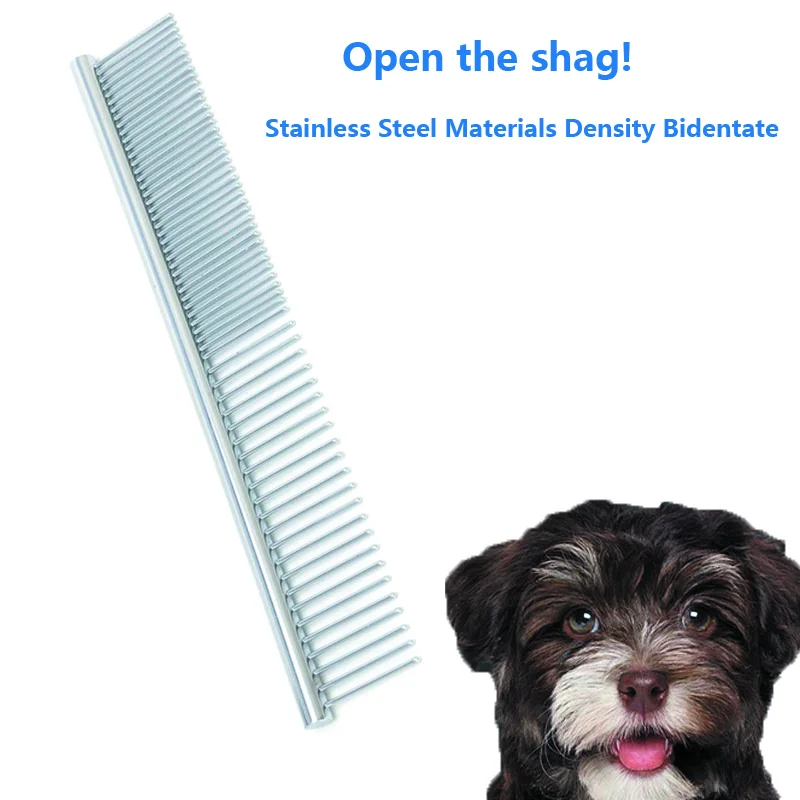 

Puppy Grooming Comb Tools for Dog Clean Cheap Brushes Pin Brush Stainless Steel Dogs Comb High Quality Pet Products iron comb