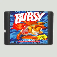 Bubsy 16 бит MD игровая карта для 16 бит Sega megadrive Genesis игровая консоль