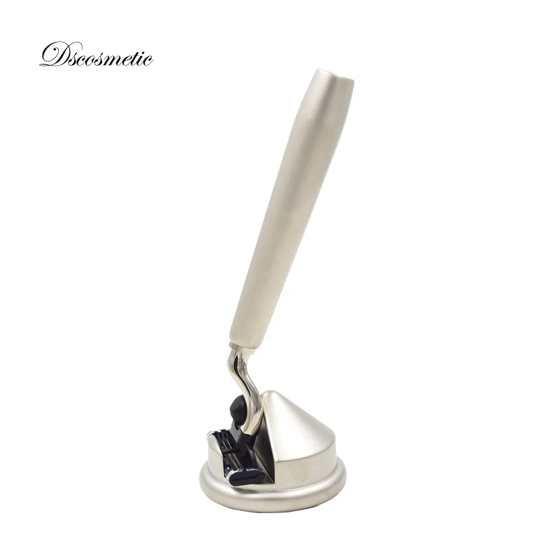 

Dscosmetic shaving razor set with gift box ,alloy handle razor with 3sharp blades and razor standed