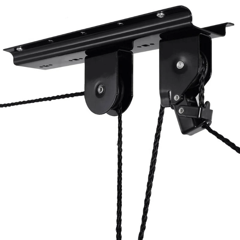  Ceiling Lift Cargo Racks For Bicycle Bike Storage Garage Hanger Mounted Hoist Pulley Rack 45lbs Met