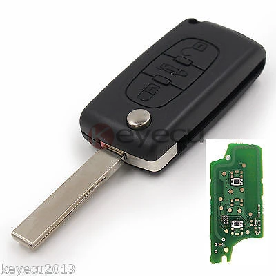 Keyecu Nieuwe Afstandsbediening Autosleutelzakje 3B 433 Mhz ID46 Voor Peugeot 207 207CC 308 0536 Model|fob|fob - AliExpress