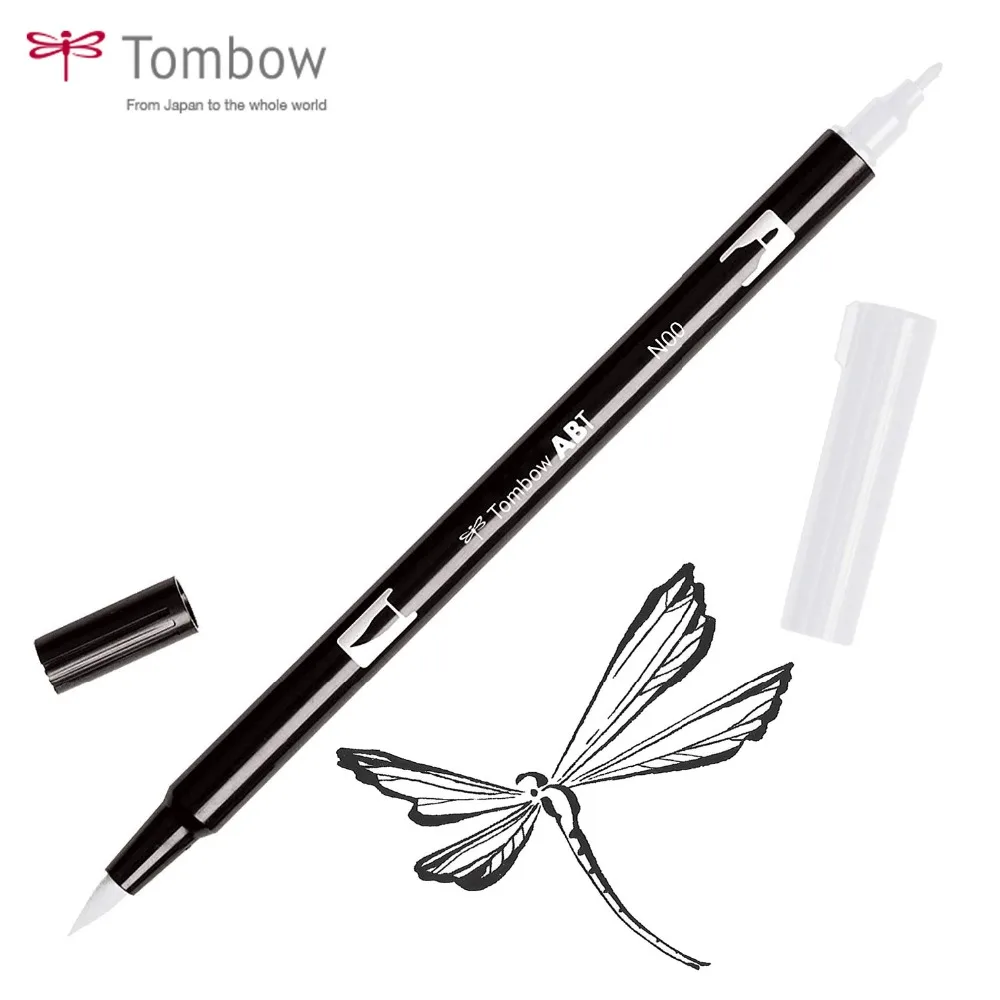 Tombow ABT 0 Colorless Blender Brush Pen Art Marker N00 Blending Sketch
