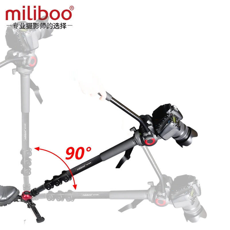 Профессиональный монопод miliboo MTT704B из углеродного волокна с жидкостной
