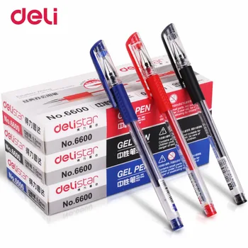 

Deli Office Stationery 12pcs/box gel Pen 0.5mm ballpoint Pen Learning Essential accessories student business supplies Gel pen