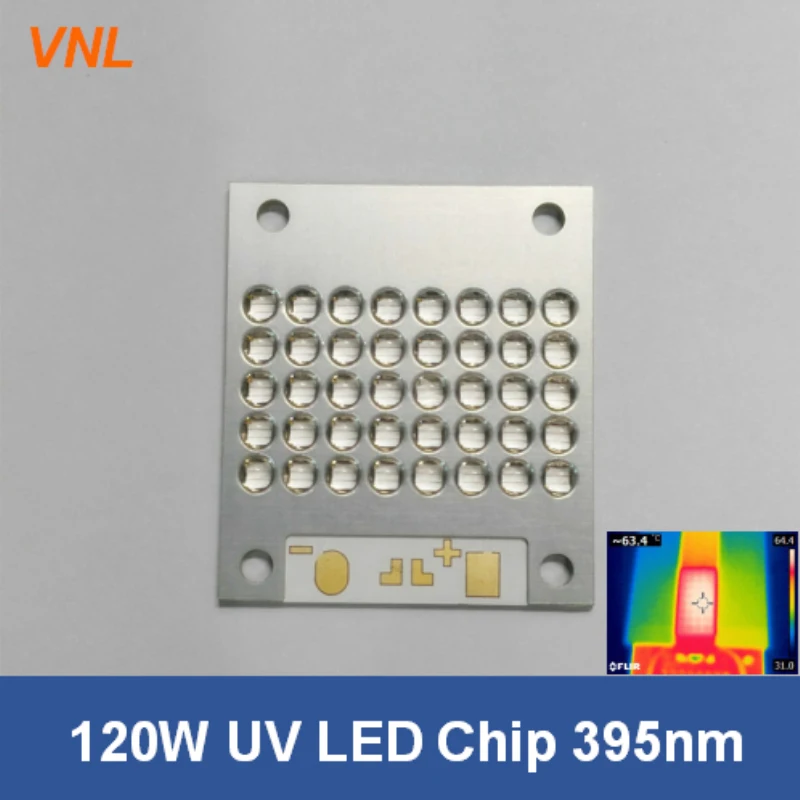 VNL 120 Вт Led UV с чипом LG 365 нм 385нм 395нм 405нм UV модуль для УФ струйного принтера трафаретная печать кварцевая линза