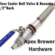 Сварная Cooler Базука комплект, " Базука Экран, 2 шт мяч Клапан, 1/" шланга, пивные Аппаратные средства