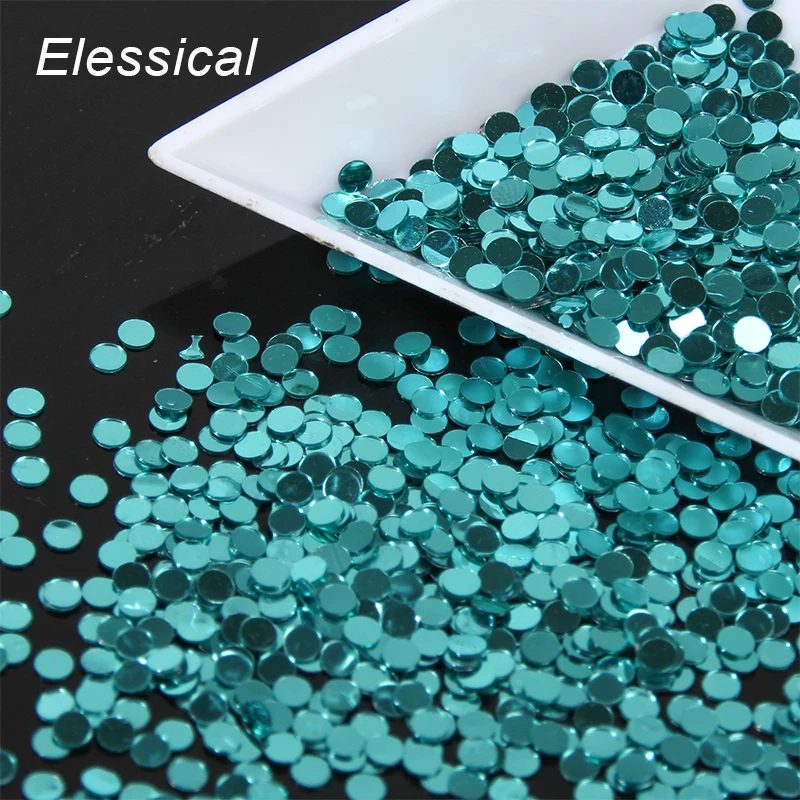 

10g/piece 2mm Micro Circle Nail Glitter Powder PVC Nail Art Sequins Women Decoration DIY Manicure Tools WY646