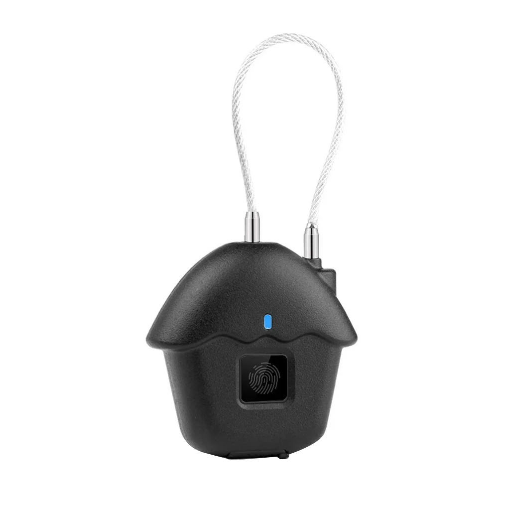 

Rechargeable Intelligent Fingerprint Lock USB Smart Waterproof Rope Anti-theft Portable Padlock