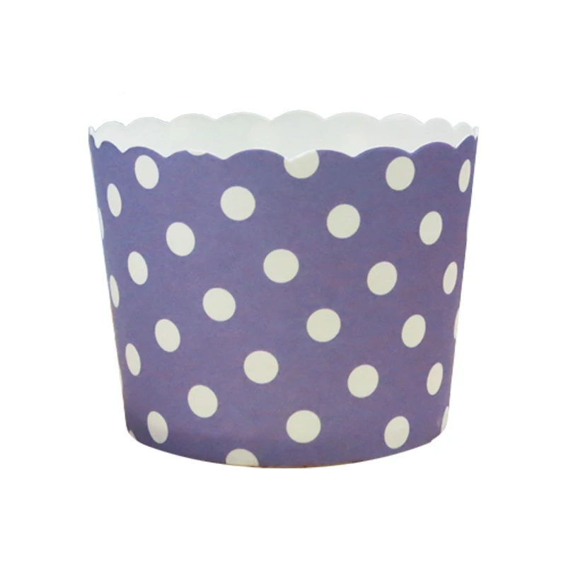 50 шт белый черный горошек полосатый бумажный торт чашка кекса лоток из гофрированного картона, для выпечки инструменты для дня рождения свадьбы партии одноразовые чашки - Цвет: 7