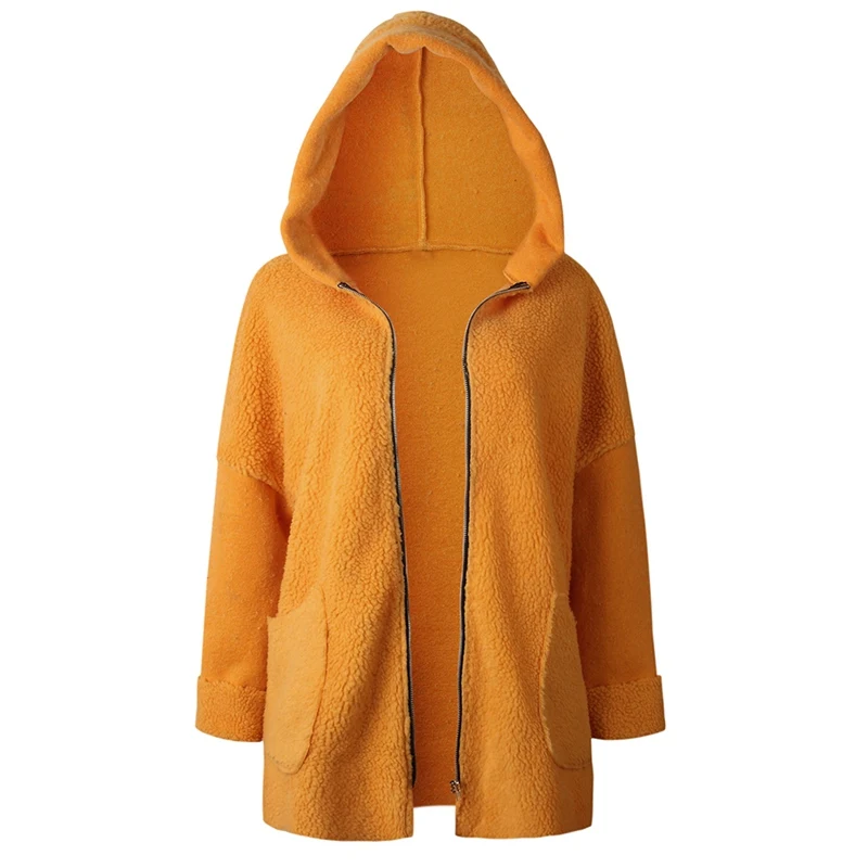 spring autumn Warm Jacket Hooded 2018 zipper Casual Female