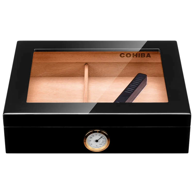 Рождественский подарок портативный чехол для сигар из кедра деревянный дорожный увлажнитель для сигар с увлажнителем и гигрометром коричн... Рождественский подарок портативный чехол для сигар из кедра деревянный дорожный увлажнитель для сигар с увлажнителем и гигрометром коричн...
