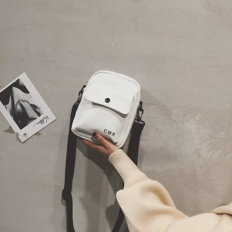 

2019 Autumn New Hot Fashion Letters PU Handbags for Women Female Casual Simple Zipper Flap Bags Shoulder Bags Messenger Bags
