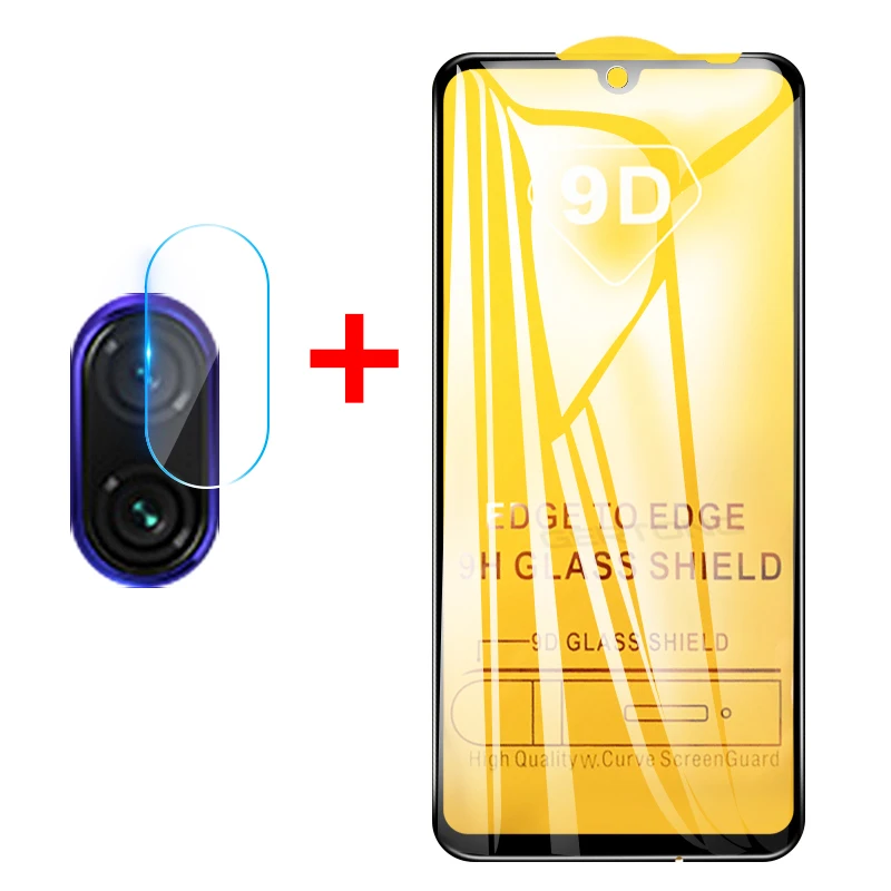 

9D Tempered Glass + Camera Len Film For Xiaomi Mi 9 SE 8 Lite 9T Pro Mi9 Mi8 Redmi 7 Note 5 6 7 Pro Full Cover Screen Protector