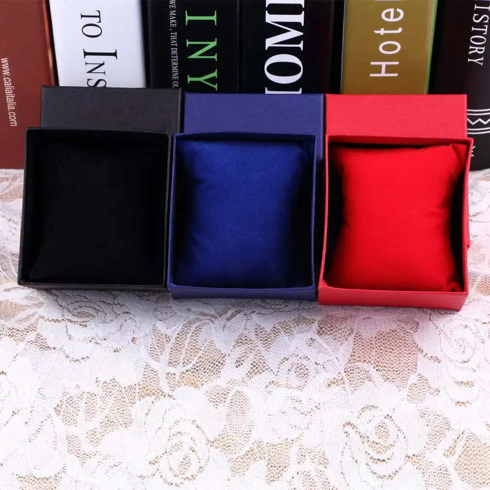 

2018 1pc Bracelet Jewelry Watch With Foam Pad Inside Present Gift Box Case For Bangle caixa de presente