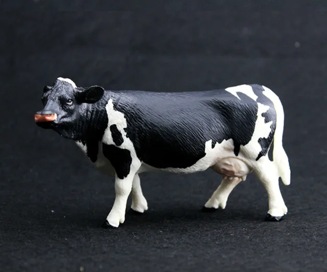 Simulation Cow Toy Dairy Cow Farm Animal Model Teaching Model Home Decoration Kids Toy Action