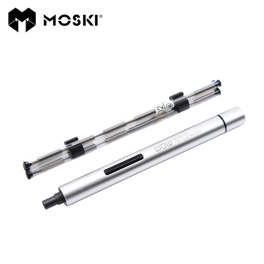 

MOSKI WOWstick Precision Electric Screwdriver Set with multiple dirver head set, for repairing phones, tablets, cameras and etc.