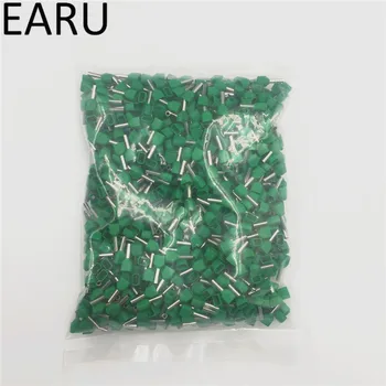 

50PCS E Tube TE4012 Type Double Pipe Insulated Twin Cord Cold-press Terminal Block Connector Needle End Multicolor 2X4.0 mm2
