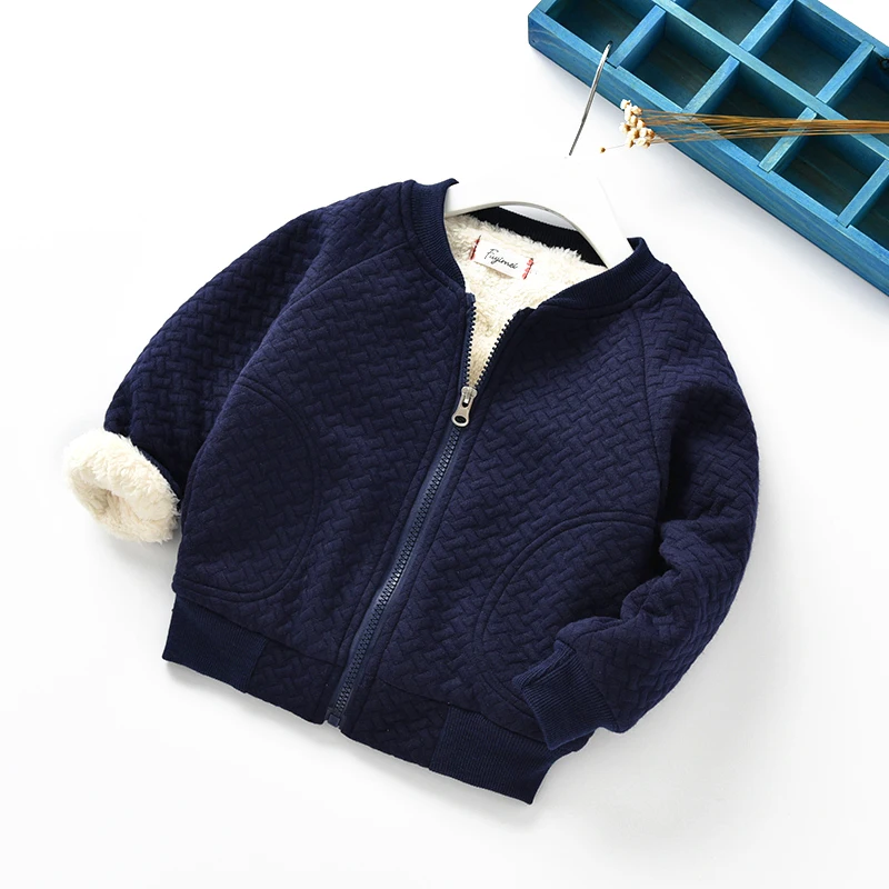 

Kids boys warm jacket girls leisure jacket plus velvet winter children's Thick wear cotton shirt Outerwear Coat For Girl Clothes