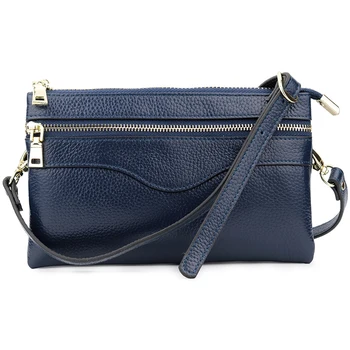 

Black/Blue/Red/Purple Crossbody Bags For Women Genuine Leather Messenger Handbag Fashion Shoulder Purse LuxuryLadies Phone Case