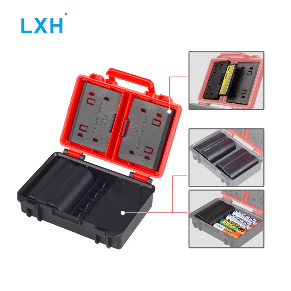 LXH-Camera-Battery-Boxes-SD-CF-XQD-Memory-Card-Storage-Case-For-Sony-NP-FW50-NP