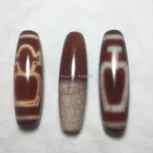 Тибетский Агат Дзи красные бусины 15*50 мм сокровище ваза узор фэншуй высокого класса ювелирные изделия DIY