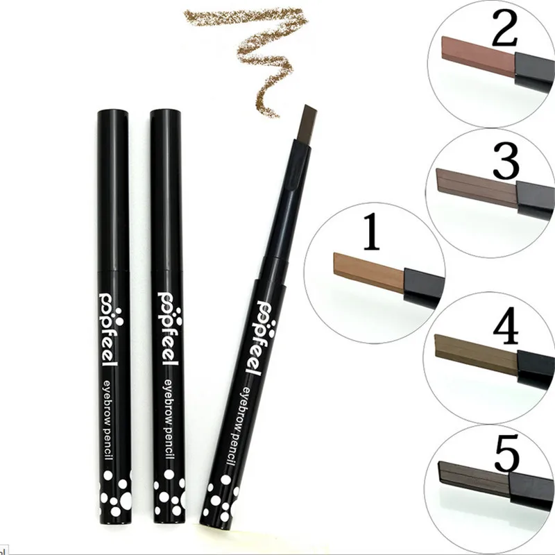 

POPFEEL Eyebrow Pencil & Brush Eyebrow Enhancer Long Lasting Makeup Pencil To Eye Waterproof Eyebrow Brush Make UP Tool maquiage
