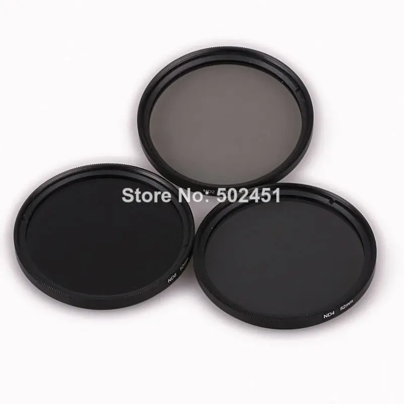 

3 pcs 55MM 55 mm Neutral Density ND2 ND4 ND8 Lens Filter Kit Set ND 2 4 8 ND+2+4+8 + Cloth Bag Case For Canon Nikon Sony Camera