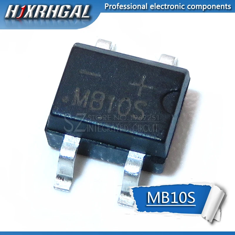 Миниатюрный Мостовой выпрямитель hjxrhgal MB6S MB6M MB10S MB10M MB6F 0.5A 600 В 20 шт.|Интегральные