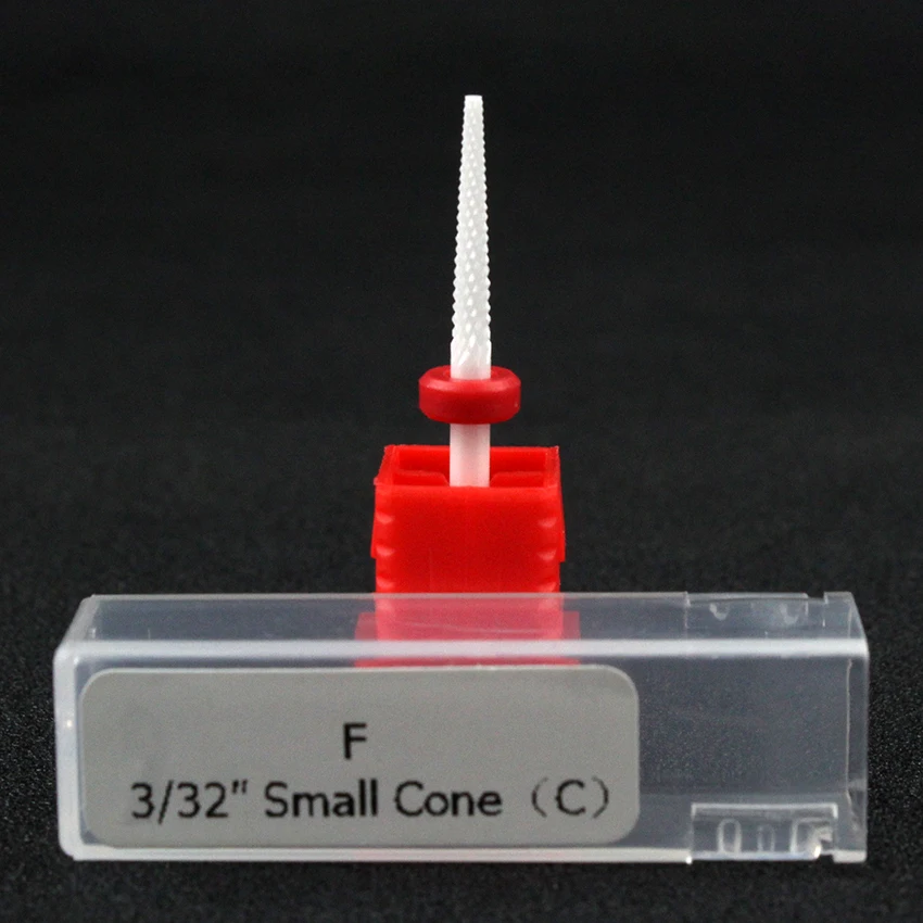 Tignish 1 шт. 3/32 ''керамический сверло для ногтей Небольшой конус УФ Гель-лак удаление электрической дрели Маникюр Педикюр Файл DIY Инструменты