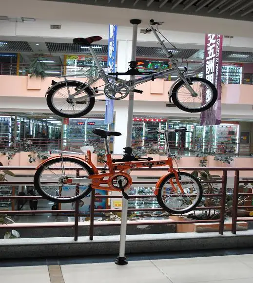 Велосипедная стойка висячая выставка длиной 4 метра для 2 велосипедов велосипедных перевозчиков Регулируемая длина Bycle вешалки