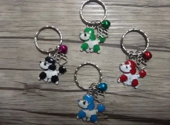 

Vintage Silvers Drop of oil Chihuahua Dog&Copper Bell&Dog paw Charms Mixed Keychain For Keys Ring Key Chain DIY Accessories D273