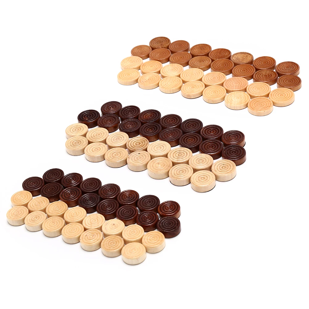 

30PCS/Set Wooden Foreign Trade Chess Selling Accessories Chess Backgammon Chess Pieces