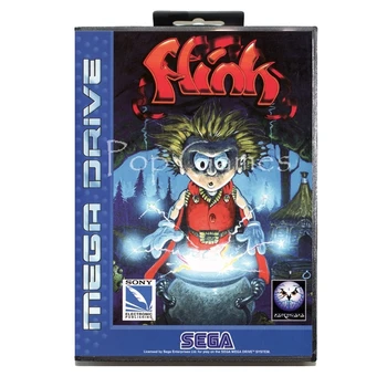 

Flink with Box for 16 bit Sega MD Game Card for Mega Drive for Genesis Video Console