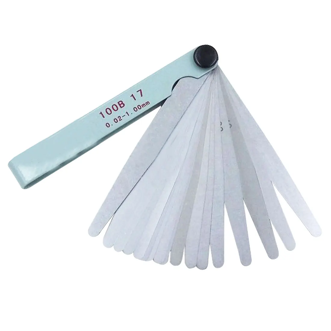  1PC 17 Blades Spark Plug Thickness Gap Metric Filler Feeler Gauge 0.02 to 1mm Useful Measurement To