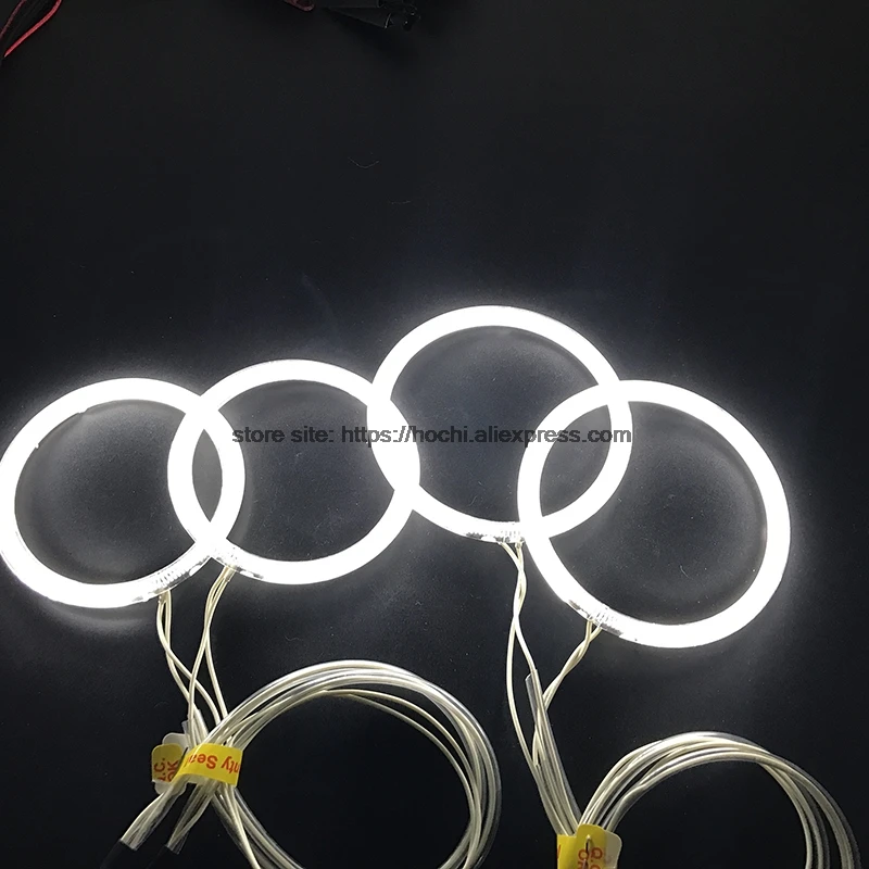 Kopen Hochitech Wit 6000K Ccfl Koplamp Halo Angel Demon Eyes Kit Angel Eyes Licht Voor Ssangyong Kyron 2007 2008 2009 2010