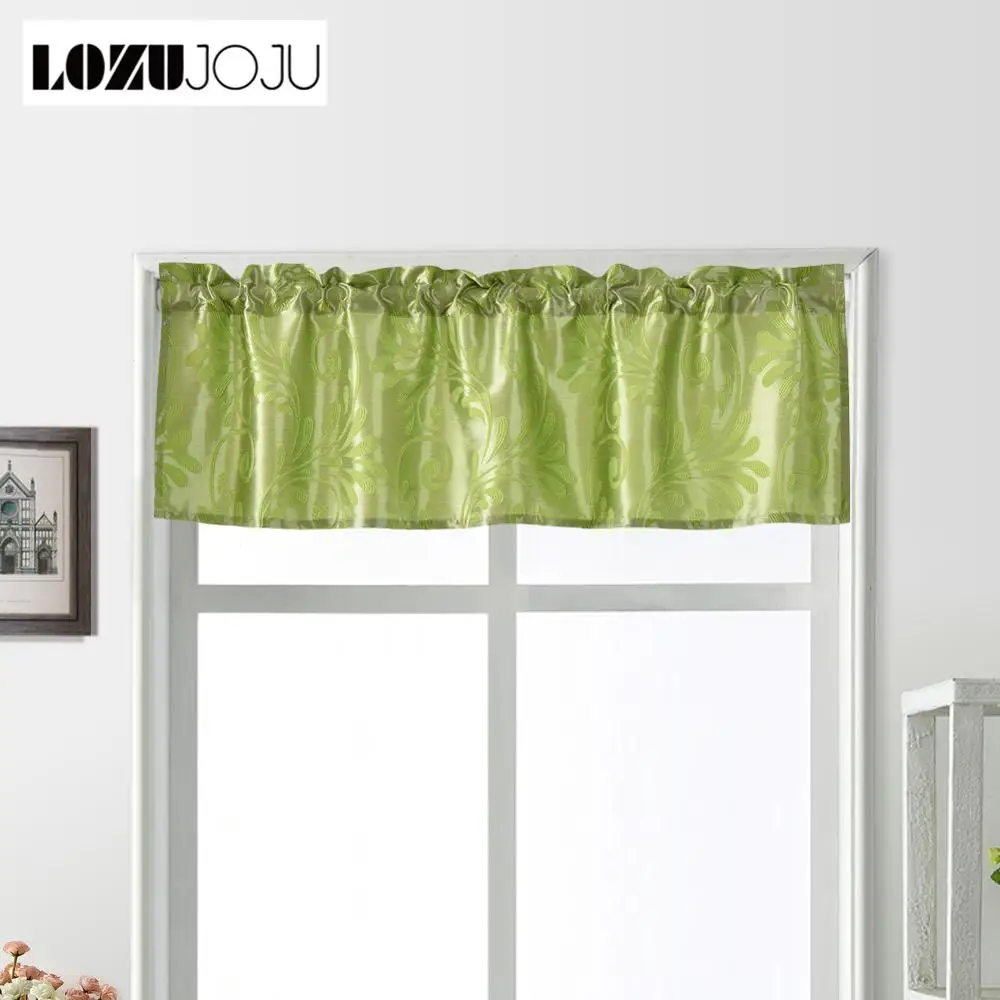 Lozujoju 1 Piece Short Curtains Valance Kitchen Windows Drop