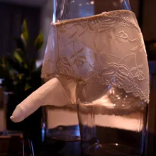 Мужской сексуальный кружевной стиль эротический Силиконовый массаж пениса Оболочка вал сексуальный мужской боксер нижнее белье