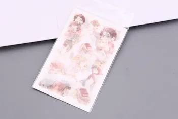 

6pcs Cute girl paper Organizer Calendar Diary Book Planner Sticker Scrapbook Decoration papeleria sale