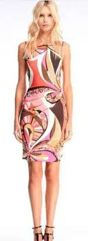 

Special Offer Direct Selling Freeshipping Party Dresses Dress Star Fancy Print Elastic of Paragraph Slim One-piece Dress