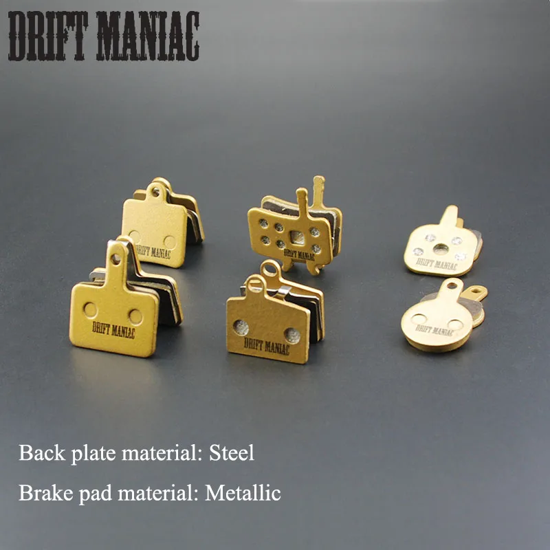

2 Pairs Bicycle Brake Pads Metallic Pads Steel Back For Shimano/Avid/World Cup MTB Bike Disc Brake Parts