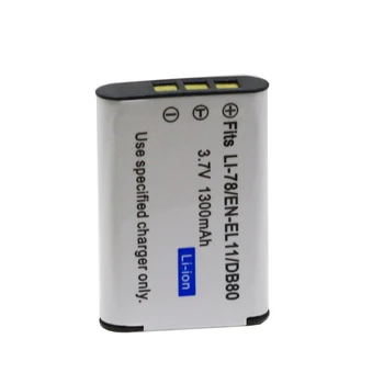 

Doscing LI-60B LI 60B 1300mah Replacement Camera Battery For Olympus EN EL11 EN-EL11 W80 DLI78 D-LI78 EN-EL11 FE-370 DB-L70