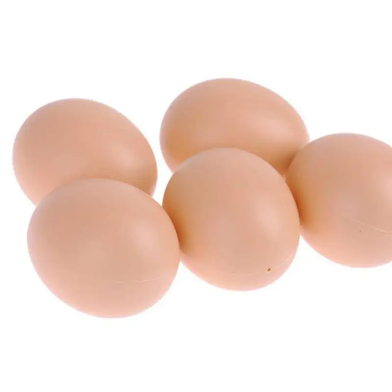 

Plastic Fake Eggs Dummy Model Joke toy Farm Chicken Nesting Hen Parent-child communication High quality