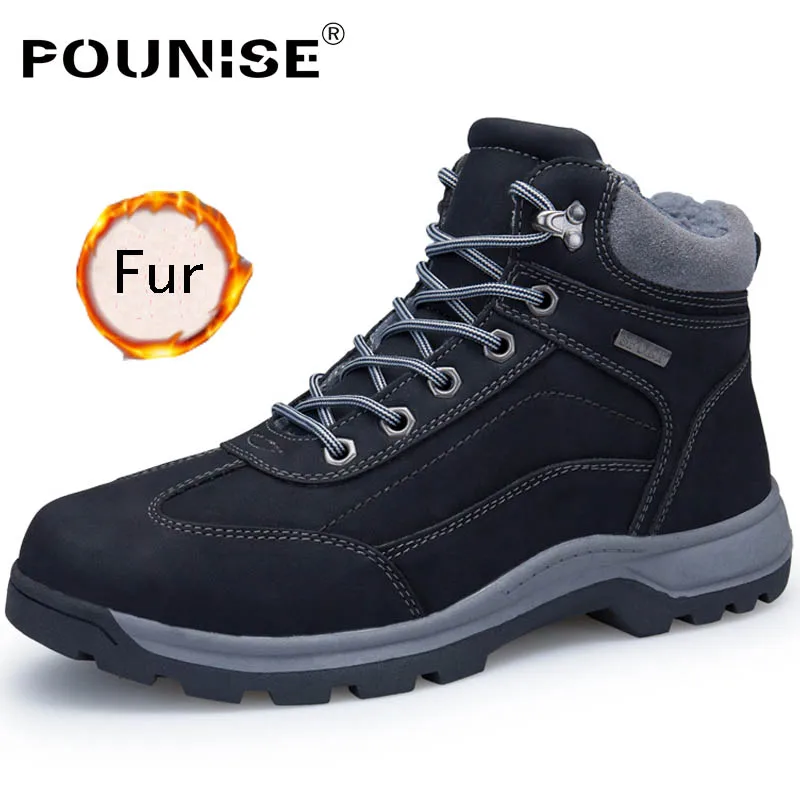 Occasionnelle 39 yellow Cheville top Neige Étanche Fourrure De Grand Bottes Haute Hommes brown Avec Chaussures 2018 En 46 Cuir Hiver Mode Tailles Black 7vb6IfgymY
