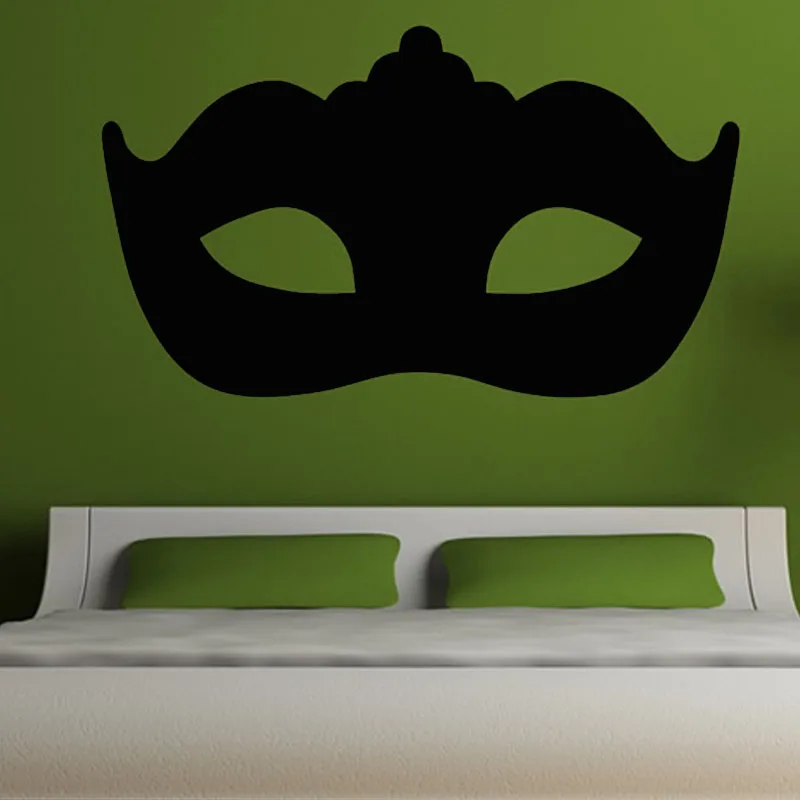 ZOOYOO Modern Masquerade Mask Wall Stickers Removable Home Decor