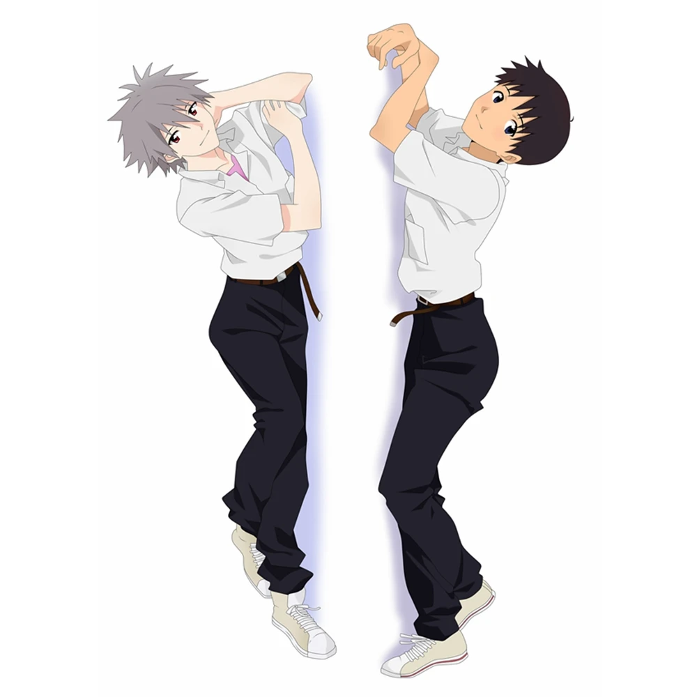 アニメjk eva渚カヲル碇シンジ男性抱き枕ケースeoe卵nge枕カバーケース