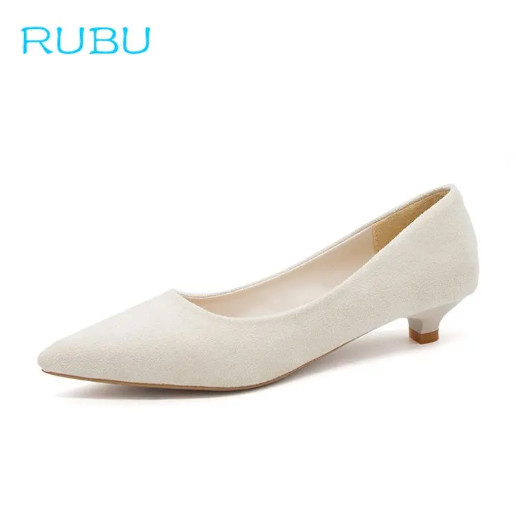 

Woman Shoes PU Leather Inside Low Heels Women Pumps Stiletto Women's Work Shoe Pointed Toe Wedding Shoes Size 35-39