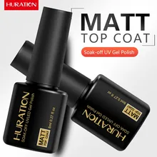 Huration Matt Nail Art Topcoat Lucky UV гель для лампа для маникюра чистящий Гель-лак здоровый и нетоксичный акриловый клей-лак