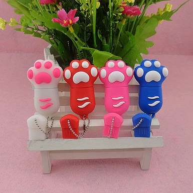 Cartoon Cat Claw Cute USB Flash Drive 32GB 128GB Pendrive 64GB Memory Flash Usb Stick Pen Drive 16GB Pen Driver Brindes Gift